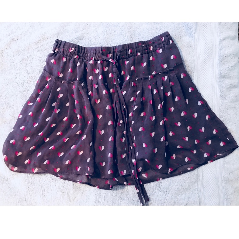 American Eagle Purple Heart Skirt